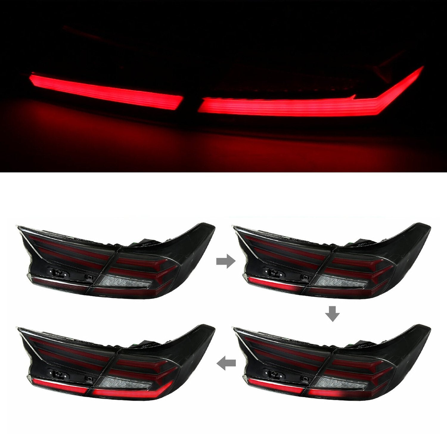 Accord Fibre Optic Leg Tail Lights 2018-2022