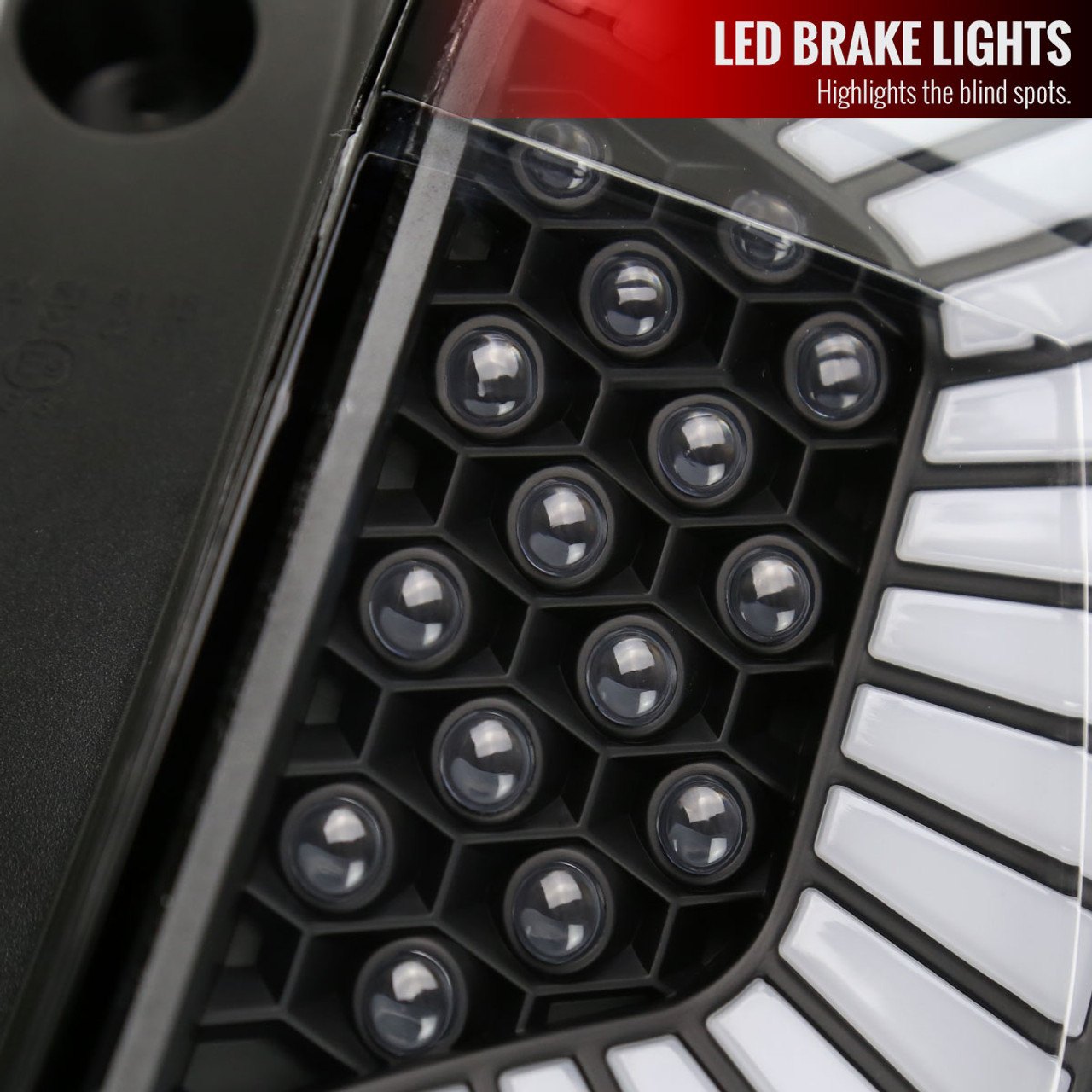 Spec-D® - Driver and Passenger Side Black Sequential Fiber Optic LED Tail Lights
